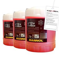 Produktbild - 30 Liter (3x10) MANNOL Antifreeze AF12+ Frostschutz Fertiggemisch rot -40°C G12+