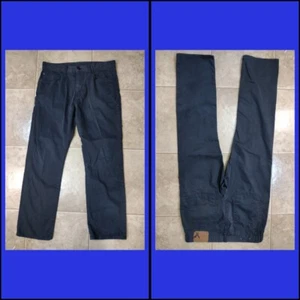 American Eagle Mens Jeans 32x30 Slim Straight Charcoal Gray Chino Pants - Picture 1 of 18