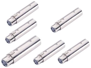 6 x Adam Hall Audio Adapter XLR female weiblich Kupplung auf XLR Stecker male - Picture 1 of 7
