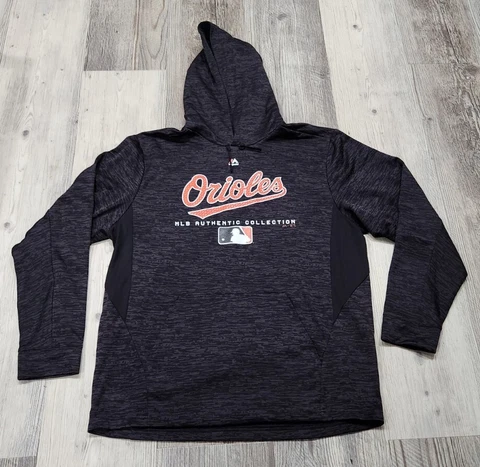 Baltimore Orioles Majestic Authentic Collection MLB Pullover Hoodie L Large Cover