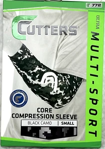 Shock Doctor Cutters 772 Core Compression Sleeve Sz Small Multi-Sport Black Camo - Picture 1 of 5