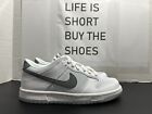 Nike Dunk Low GS “Reflective Swoosh White” Grey Sneakers FV0365 100 Size 6Y