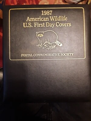 1987 US Postal Commemorative Society binder with contents! - Image 1 of 4