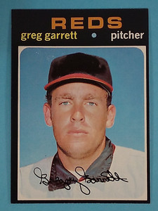 1971 Topps Greg Garrett Cincinnati Reds #377 EX-NM ⚾