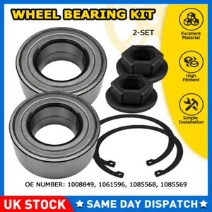 Wheel Bearing Kit 1008849 1326640 Fits Ford Fusion Tdci 1.4D Front 02 To 12 2PCS - Picture 1 of 19