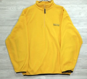 Vintage Nautica Competition Pullover XL Canary Yellow 1/2 Zip Nautech Fleece USA - Bild 1 von 7