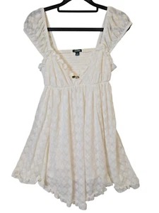Wild Fable Babydoll Dress size S Sweetheart Romantic Short Lace Ruffle Pullover - Picture 1 of 12