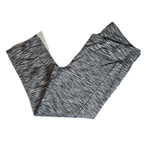 Danskin Leggings Womens Medium Black White Cropped Yoga Athletic Workout Pants - Imagen 1 de 7