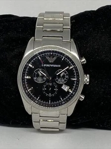 Emporio Armani Sportivo AR6050 Men Stainless Steel Analog Dial Quartz Watch MP24 - Picture 1 of 12