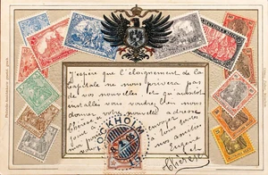 Suecia. SOBRE Yvert 51(2). 1906. 1 ore castaño y azul, dos sellos (uno en rever - Imagen 1 de 2