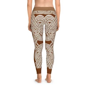 Celtic Knot Stretchy Leggings for Active Wear, Yoga, Workout, Travel, Gifts - Picture 1 of 6