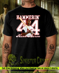 Camiseta Hank Aaron 44, Remembrance Hammerin Henry Atlanta Braves, Pequeña a 6XL - Imagen 1 de 4