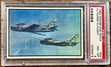 1954 Bowman, Power For Peace, Fj Furies In Flight, PSA 8 NM - MT # 34