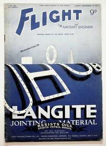 1940 September 12, Flight Aircraft Engineer Magazine Royal Aero Club England - Picture 1 of 12