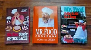 Lot of 3 Mr. Food Cookbooks-Simply Chocolate, Mr. Food Cookbook, Mr. Food Grills - Picture 1 of 7
