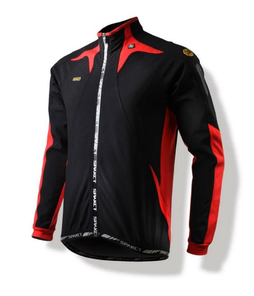 Chaqueta de terciopelo de ciclismo a prueba de viento polar Spakct C6 negra/roja XL protectora solar Foto 1 de 4