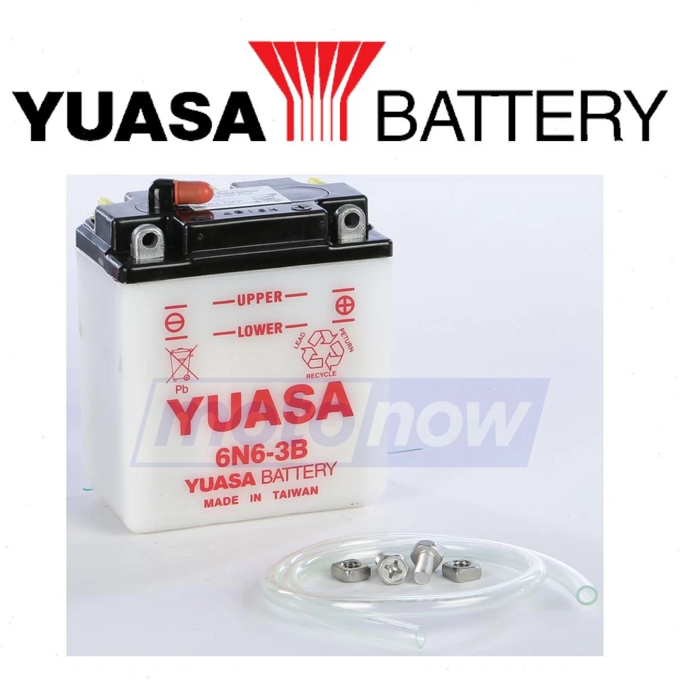 Yuasa Conventional 6V Battery for 1970-1972 Honda CL100 Scrambler - nu Foto 1 de 4