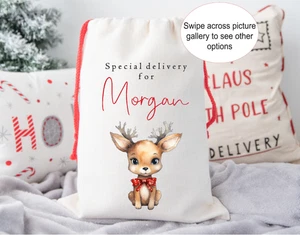 Personalised Santa Sack, Christmas Eve Sack, Personalised Christmas Toy sack. - Picture 1 of 6