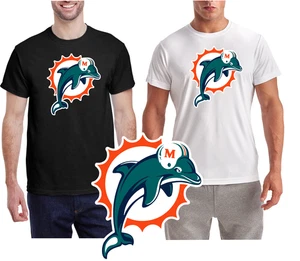 Old Logo New Look / MIAMI DOLPHINS Wicking T-Shirt / Wicking Tee - Bild 1 von 6