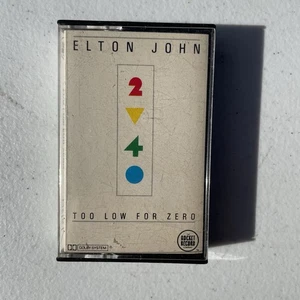 Tape Cassette Elton John Two Low For Zero 1983 - Picture 1 of 6