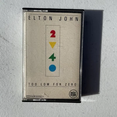 Tape Cassette Elton John Two Low For Zero 1983 - Image 1 of 4