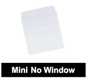 200 3" Mini Paper CD Sleeves with Flap (No Window) - Picture 1 of 1