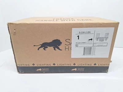 Savoy House Colton 2-Light Bathroom Vanity Light, Satin Nickel - 8-338-2-SN - Image 1 of 4