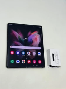 Samsung Galaxy Z Fold3 5G (SM-F926W) - 256Go débloqué noir fantôme - Bon état - Photo 1 sur 10