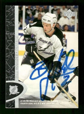 1996-97 Upper Deck  154 Bill Houlder signed auto  JKAU1 BXCP25 - Image 1 of 2
