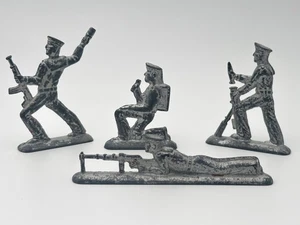 Tin Soldiers Sailors Vintage Soviet Set 4 Figures Military Collectible Toys USSR - Picture 1 of 12