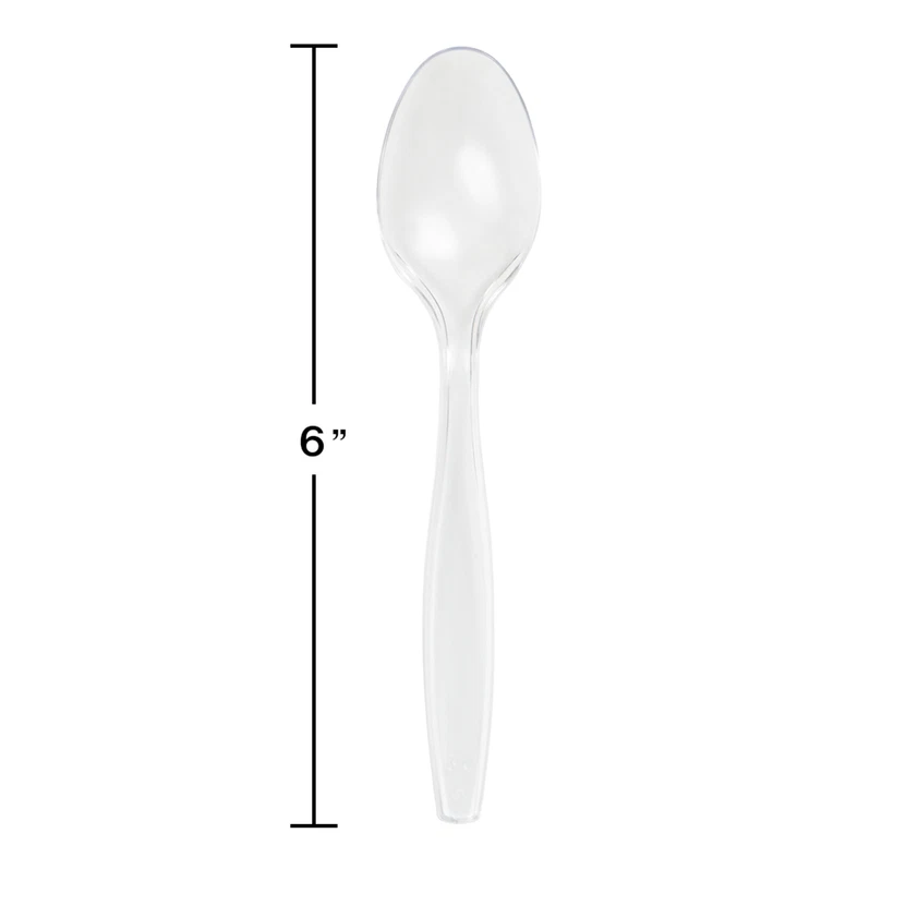 Premium Plastic Spoons, 6in, 24 count - Image 1 of 1