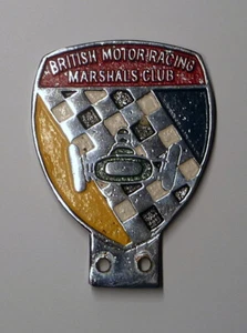 Badge, Emblem, Plakette "BRITISH MOTORRACING MARSHALS CLUB" Original - Bild 1 von 2