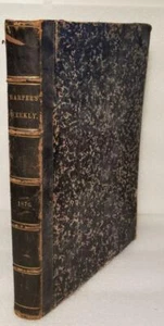 Bound Harper's Weekly 1876 - June 3rd to end of year - Centennial, Nast, Custer - Picture 1 of 8