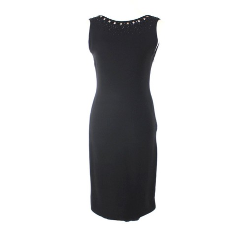 Gianni Versace Couture 1998 mini abito seta borchie Donatella nero taglia 40