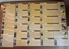 G.I. Joe Cobra File Cards Lot Of 34 Punch Out *GREAT CONDITION*