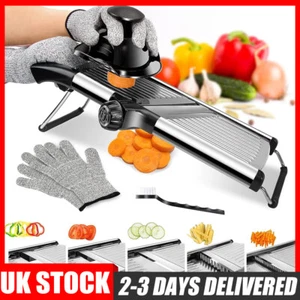 Professional Adjustable Mandolin Slicer Vegetable Cutter Food Fruit Chopper Tool - Picture 1 of 11