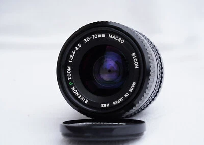 Lente SLR Ricoh Rikenon P Zoom f3.5-4.5 35-70mm Macro Pentax K montagem quadro completo - Imagem 1 de 4