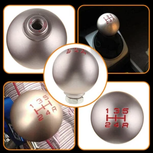 US For Honda Accord Civic Gear Shift Knob 5 Speed Stick Shifter Manual Sliver - Picture 1 of 11