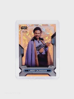 2023 Star Wars High Tek LANDO CALRISSIAN /25 - Orange Dots Diffractor - Image 1 of 2