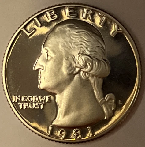 GEM PROOF 1981-S Washington Quarter San Francisco Mint 25c - Buy More, Save More Cover
