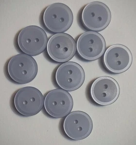 5/8 " 2-Hole Light Blue Craft/Clothing Buttons - Picture 1 of 3