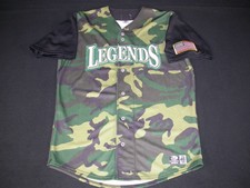 Lexington Legends Baseball Jersey Sz46 US Army Military Camo Game Worn Authentic