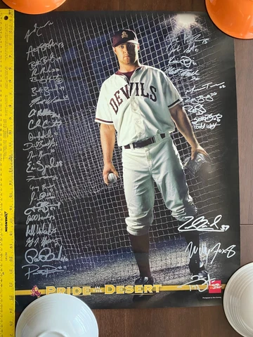 Signed Arizona State ASU Sun Devils Baseball Poster Pride in the Desert Cover
