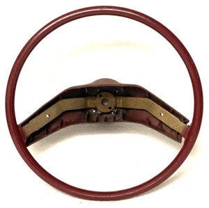 75,6,7,8,9,80,1,2,3,4,5,6?FORD F150,250,BRONCO?RANCHERO?STEERING WHEEL,RED,TRUCK - Picture 1 of 5