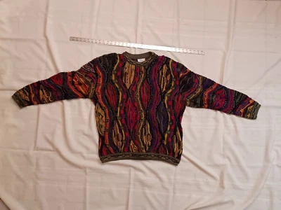 Unused Vintage COOGI Mercerized Cotton Multicolor Crewneck Sweater Size Large  - Image 1 of 4