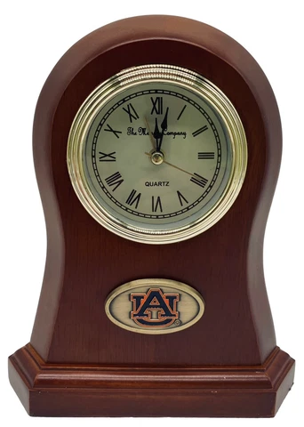Auburn Tigers Wood Clock by The Memory Company-New Cover