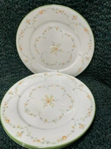 Noritake Debut Dinner Plate 10-5/8 Floral Green Band 1975-1982 - Picture 1 of 9