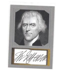 Tarjeta #3 retrato de D. Gordon de Thomas Jefferson 2020 Presidents ACEO - Imagen 1 de 2