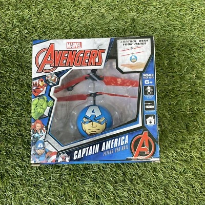 Marvel Avengers Captain America Flying UFO Hover Ball Ages 6+ Brand New In Box - Image 1 of 4