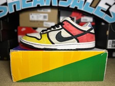 Nike SB Dunk Low Piet Mondrian Size 10.5 Men 304292-702 Pre Owned